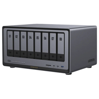 NAS UGREEN NASync DXP8800 Plus / Intel Core i5-1235U 10 Núcleos / 8 Bahías SATA + 2 M.2 NVMe / 2 Puertos 10GbE / Thunderbolt 4 / HDMI 8K / DDR5 Expandible 64GB / PCIe 4.0 x4