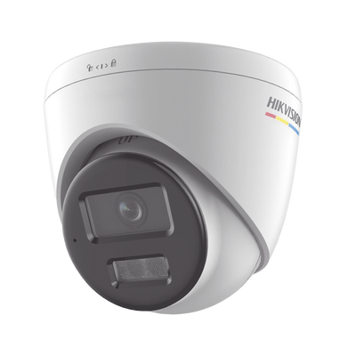 [Dual Light + ColorVu] Turret IP 2 Megapixel / Lente 2.8 mm / 30 mts IR + 30 mts Luz Blanca / Micrófono Integrado / ACUSENSE Lite / Exterior IP67 / dWDR / PoE / Micro SD