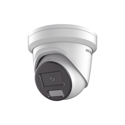[Dual Light + ColorVu] Turret IP 4 Megapixel / Lente 2.8 mm / 40 mts IR + 40 mts Luz Blanca / Microfono Integrado / Exterior IP67 / WDR 130 dB / ACUSENSE / Captura Facial / ACUSEARCH