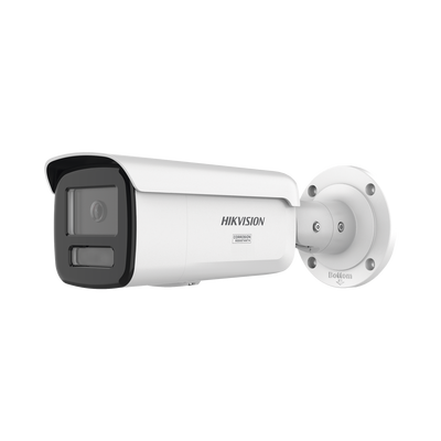 [Dual Light + ColorVu 3.0 + HikAI] Bala IP 8 Megapixel / Lente 4 mm / 60 mts IR + Luz Blanca / Exterior IP67 / Estrobo Luz Blanca / WDR 130 dB / ACUSENSE 3.0 / Metal / NEMA 4X / ACUSEARCH