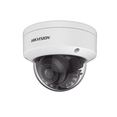 Domo IP 4 Megapixel / ColorVu / Lente 2.7 - 13.5 mm / Luz Blanca 40 mts / WDR 130 dB / Exterior IP67 / IK10 / Captura Facial / Conteo de Personas / Videoanaliticos / AcuSense