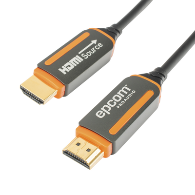 Cable HDMI de Fibra Óptica de 20 Metros (65.62 Pies) | Alta Definición | Versión 2.0 | Alta Velocidad 18Gbps | 4K@60Hz | HDCP 2.2 | Resistente a EMI y RFI