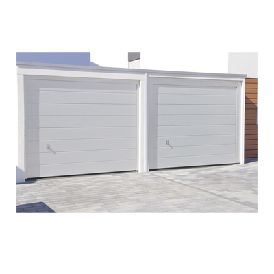 Puerta de Garage de Alta Calidad / Linea Central / Color Blanco 20X7 pies, AISLADA, Estilo Americana .