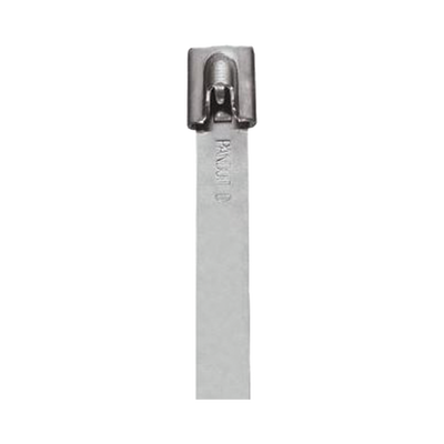 Cincho StrongHold de Acero Inoxidable Tipo 304, 521mm largo x 10.5 mm ancho, Color Metálico, Paquete de 50pz