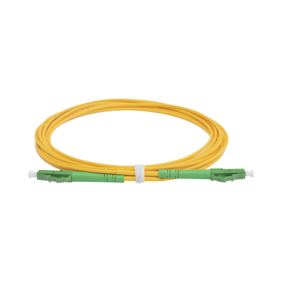 Jumper de Fibra Óptica Monomodo LC/APC-LC/APC Simplex de 3 Metros (9.84 Pies), 2mm