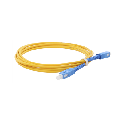 Jumper de Fibra Óptica Monomodo SC/UPC-SC/UPC Simplex de 2 Metros (6.56 Pies), 3mm