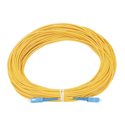 Jumper de Fibra Óptica Monomodo SC/UPC-SC/UPC Simplex de 30 Metros (98.43 Pies), 3mm