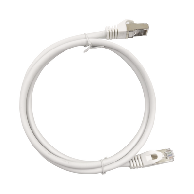 Patch Cord Cat6A 10G Blindado 1.0 Metro (3.28 Pies) Blanco