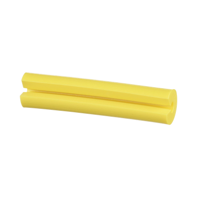 Manguito Porta Etiquetas de Identificación, Para Fibra Simplex de 2 mm, 0.08 Pulgadas (2 mm) de Largo, Color Amarillo, Paquete de 100pz