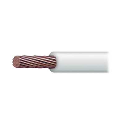 Cable Eléctrico 18 AWG Color Blanco, Conductor de Cobre Suave. Aislamiento de PVC, Auto-Extinguible. Bobina de 100 Metros (328.08 Pies)