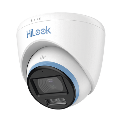 [Dual Light + ColorVu] Turret TurboHD 3K / 5 Megapixel / Lente 3.6 mm / 40 mts IR EXIR + 40 mts Luz Blanca / Micrófono Integrado / Exterior IP67 / dWDR