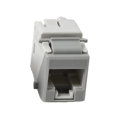 Jack Ultramax Cat5e, UTP, Tipo Keystone, Color Gris, Punch Down