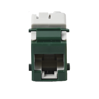 Jack Ultramax Cat6, UTP, Tipo Keystone, Color Verde, Punch Down