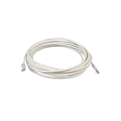 Cable de Parcheo TX6, UTP Cat6, 24 AWG, CM, Color Blanco, 6.1 Metros (20 Pies)