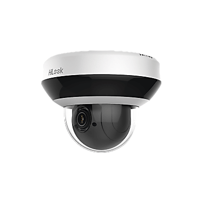 Mini Domo PTZ IP 4 Megapixel / 4X Zoom / H.265+ / 20 mts IR EXIR / WDR 120dB / PoE / IK10 / Exterior IP66 / Ultra Baja Iluminación / Micrófono Integrado / PoE