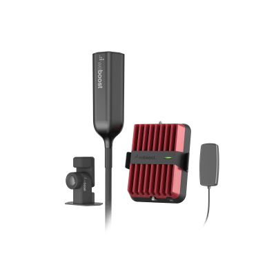 Kit Amplificador Celular Drive Reach Overland para Vehículos Todo Terreno / Llamadas y Datos 2G, 3G y 4G / Amplificación 32X / Tribanda (B5, B2/25 y B4) / Ganancia Máxima 50 dB / Antena Omnidireccional plegable.